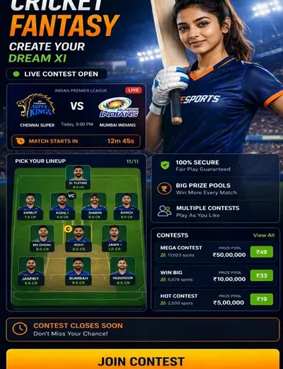 Tez888 (tez888 login) fantasy cricket & matchday visual 3